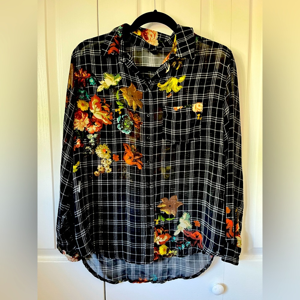 Button up floral shirt